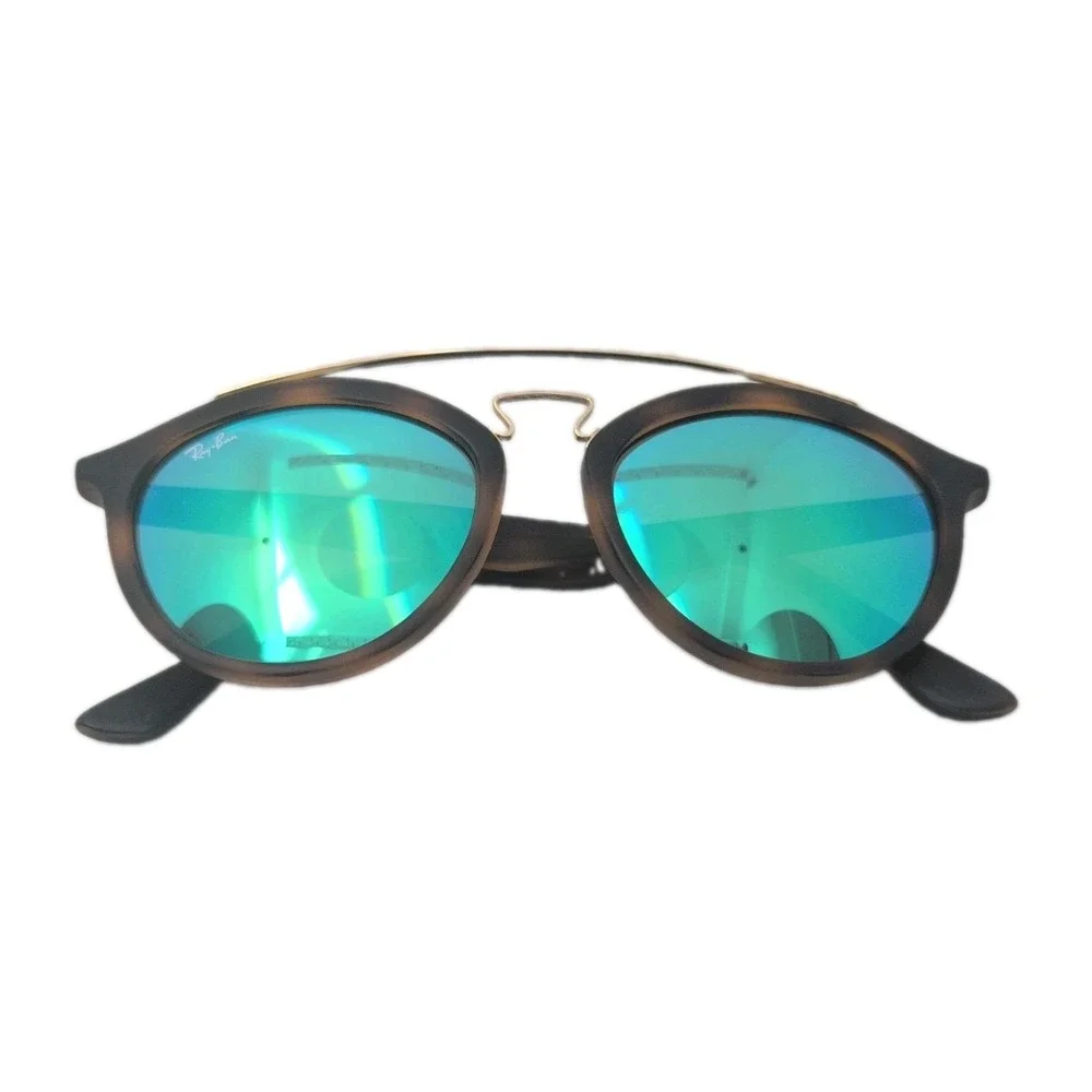 Ray-Ban Gatsby II RB4257 6092/3R Matte Havana Green Mirror Sunglasses Large 53mm